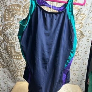 Women's One Piece Swimsuit  and swim shorts six 2x NWOT